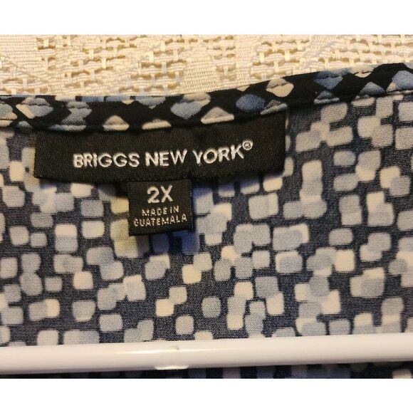 F53 Briggs New York plus sz blouse - Picture 8 of 8